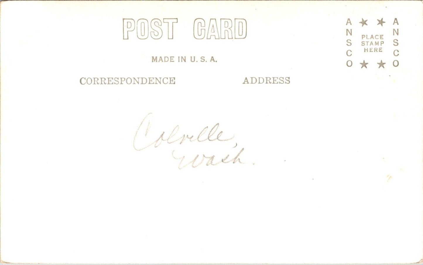 Real Photo Postcard Government Federal City Hall Building Colville, Washington