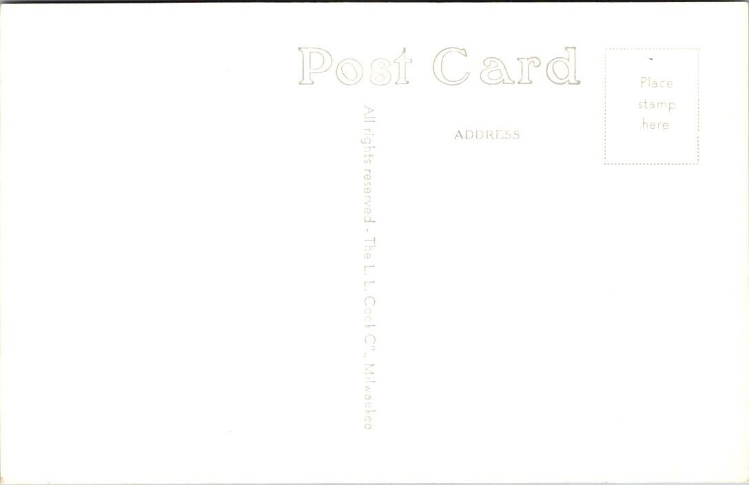 Real Photo Postcard First Presbyterian Church in Winterset, Iowa