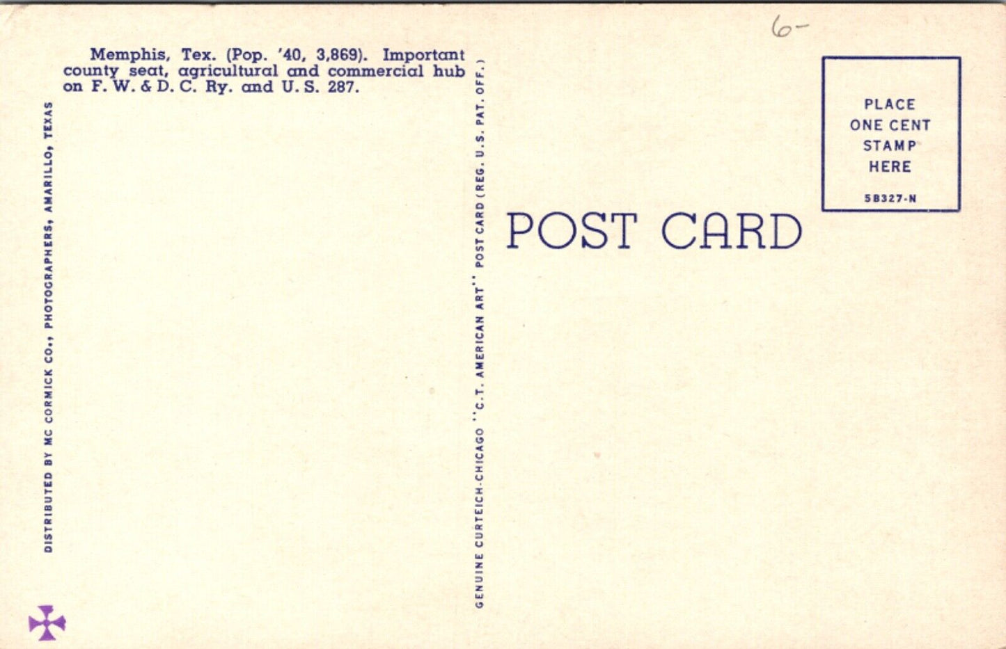 Linen Postcard Multiple Views of Memphis, Tennessee