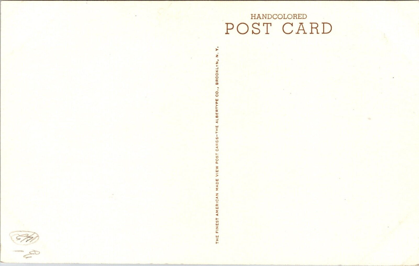 Hand Colored Postcard Christ Church in Alexandria, Virginia