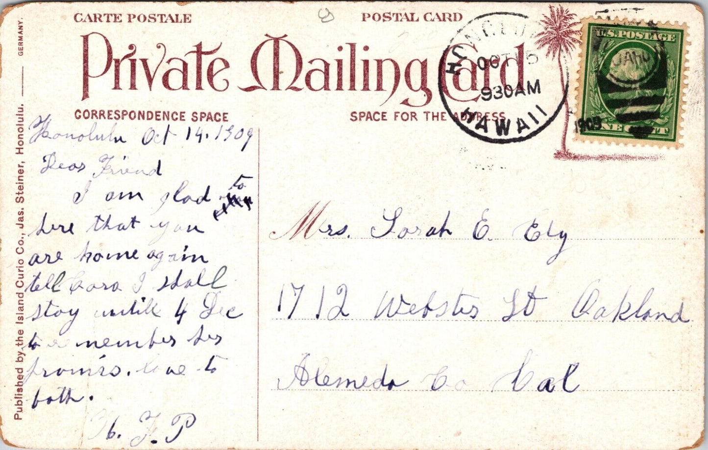 Young Hotel, Honolulu Hawaii Postcard