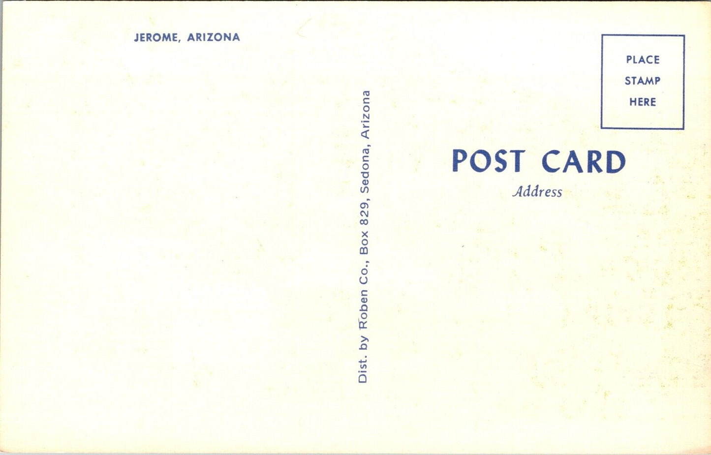 Postcard View of Jerome, Arizona