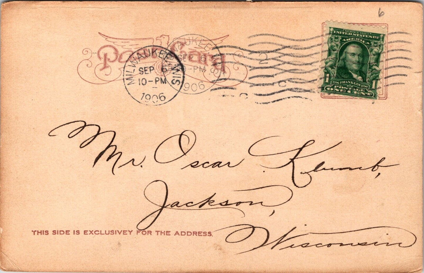 1906 Postcard a/s F Roedel Lady in Red Bathing Suit at Beach A Sand-Witch