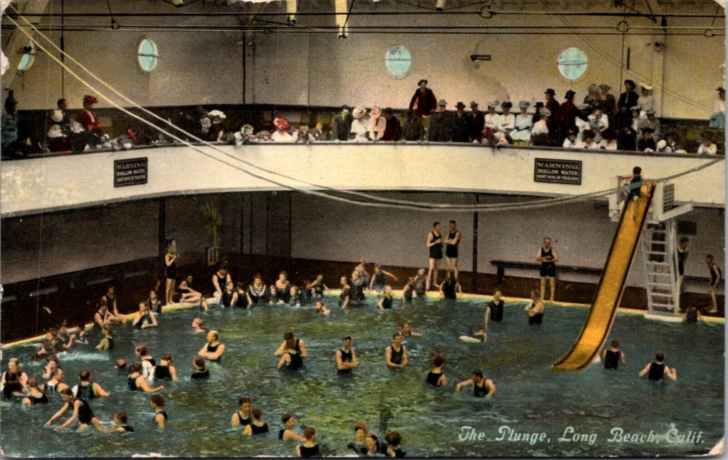 Postcard Interior of the Plunge in Long Beach, California