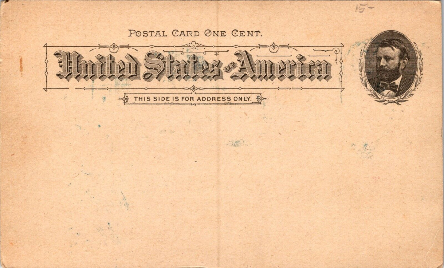 1893 Postal Card Chicago World’s Columbian Exposition Pres Cleveland Eagle Flag