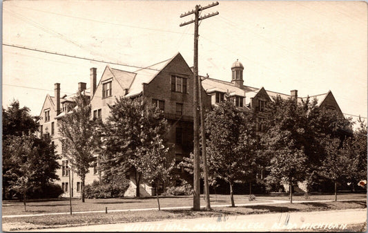 Wright Hall, Alma College, Alma, Michigan Postcard