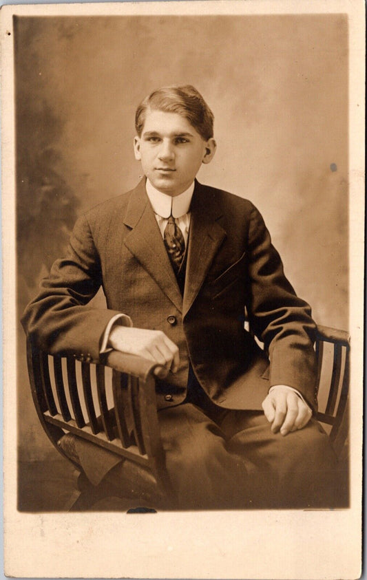 Well Dressed Young 17 1/2 year old Walter Bradford of New Haven, Connecticut