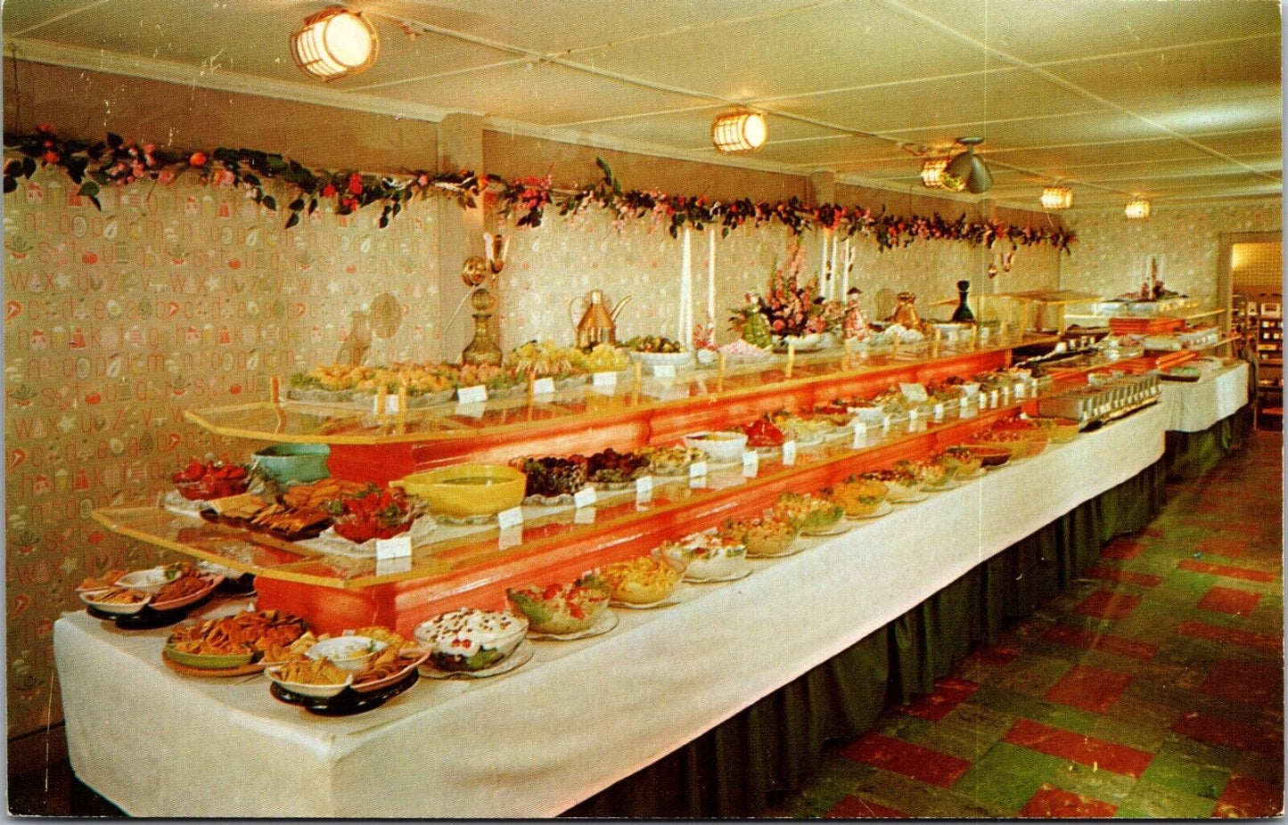 Postcard Smorgasbord at The San-Dar Dining Room in Bellville, Ohio