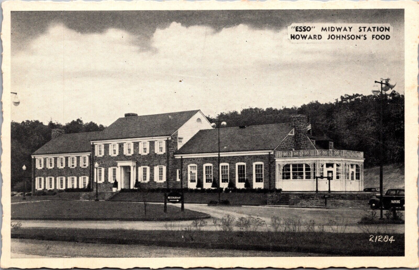 Esso Midway Station Howard Johnson's Food Pennsylvania Turnpike Restaurant Gas