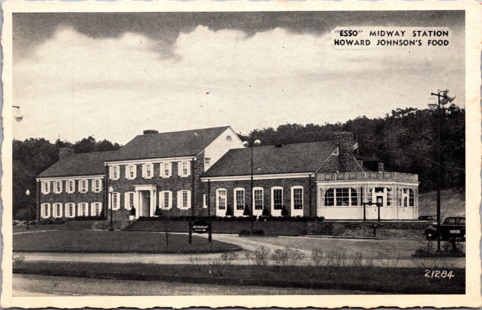 Esso Midway Station Howard Johnson's Food Pennsylvania Turnpike Restaurant Gas