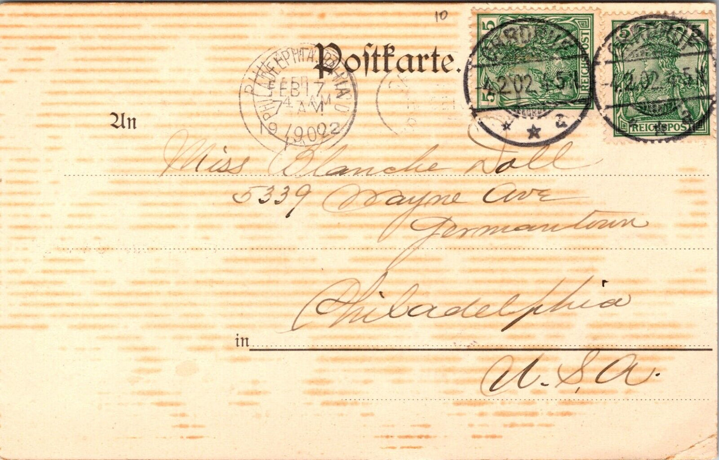 1902 Postcard Greetings From Ohrdruf Germany Multi Views Church & Post Office