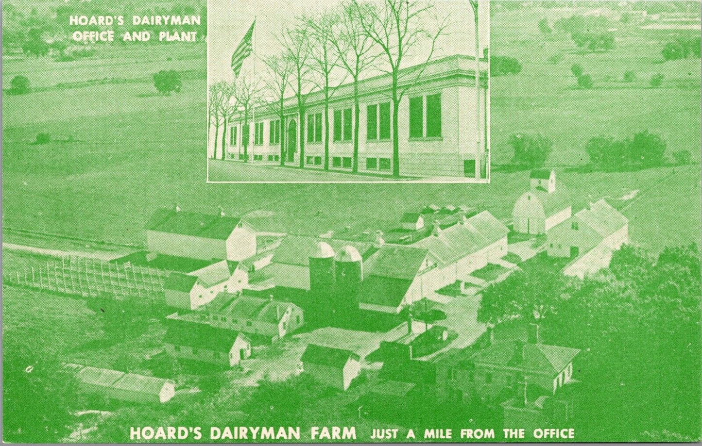 Postcard Hoard's Dairyman Farm in Fort Atkinson, Wisconsin