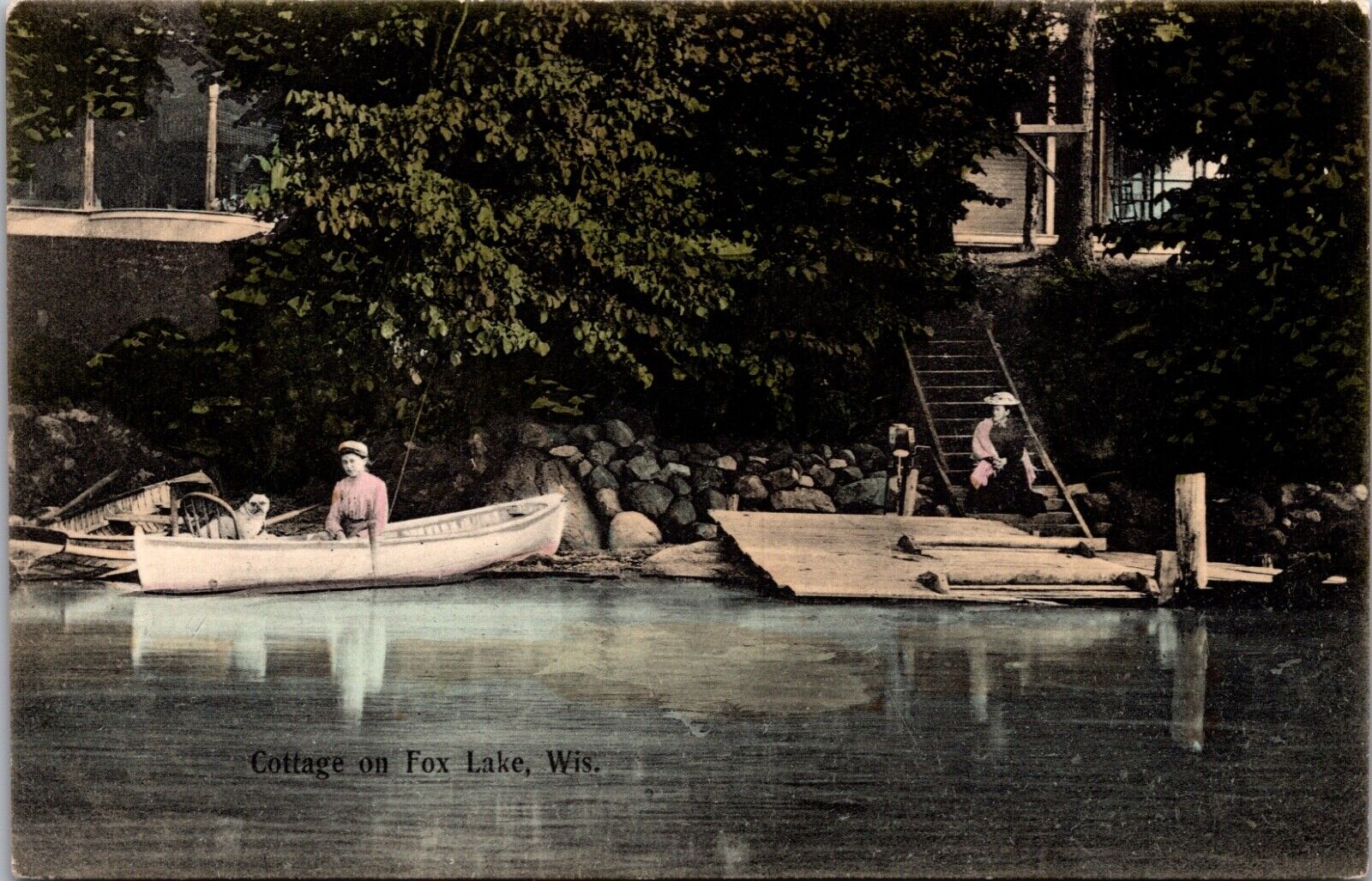 Postcard Cottage on Fox Lake, Wisconsin