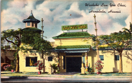 Waikiki Lau Yee Chai Chinese Restaurant Honolulu Hawaii Postcard