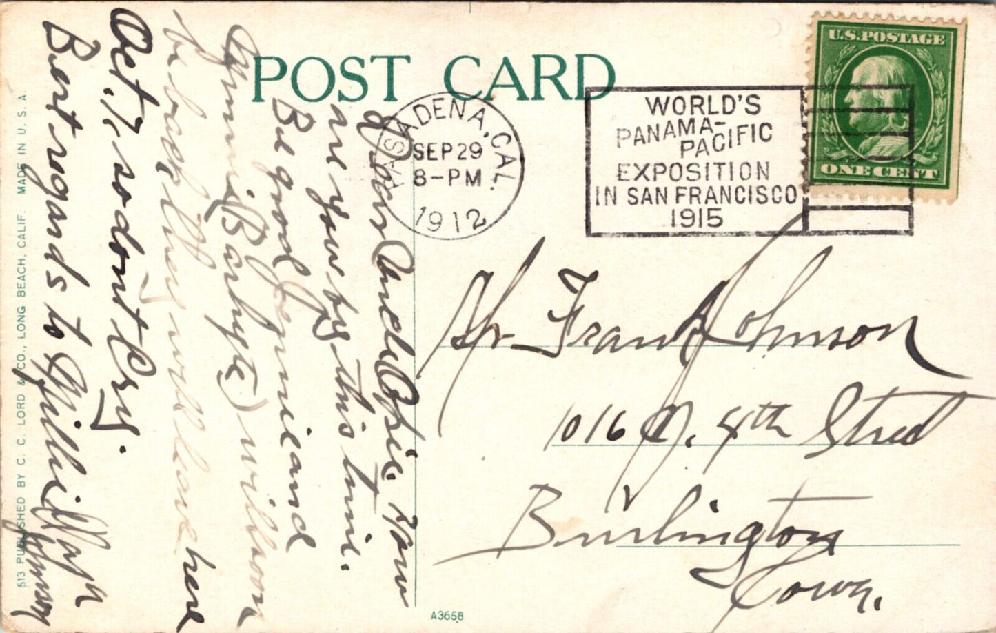 Postcard Interior of the Plunge in Long Beach, California